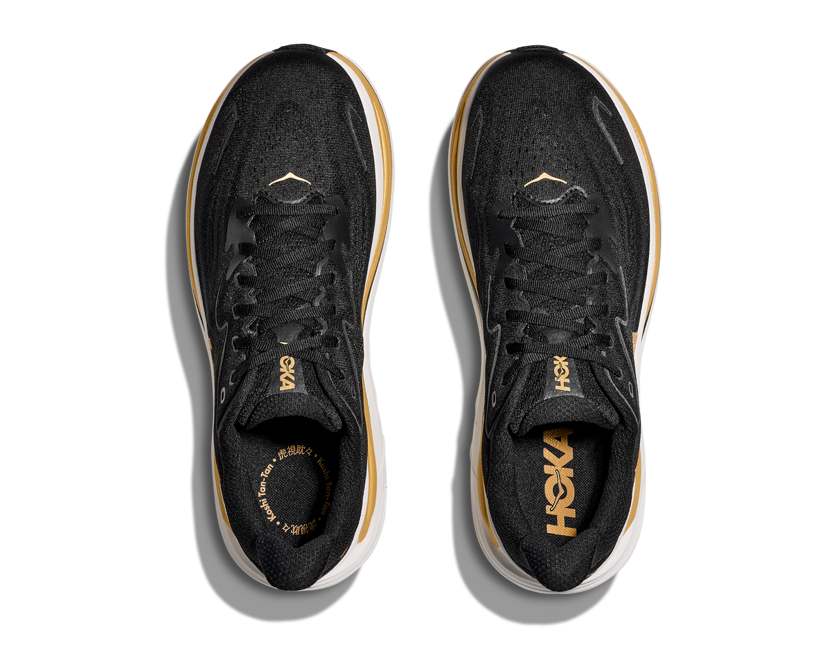 Hoka Men's Clifton 10 BKGD Black/Gold