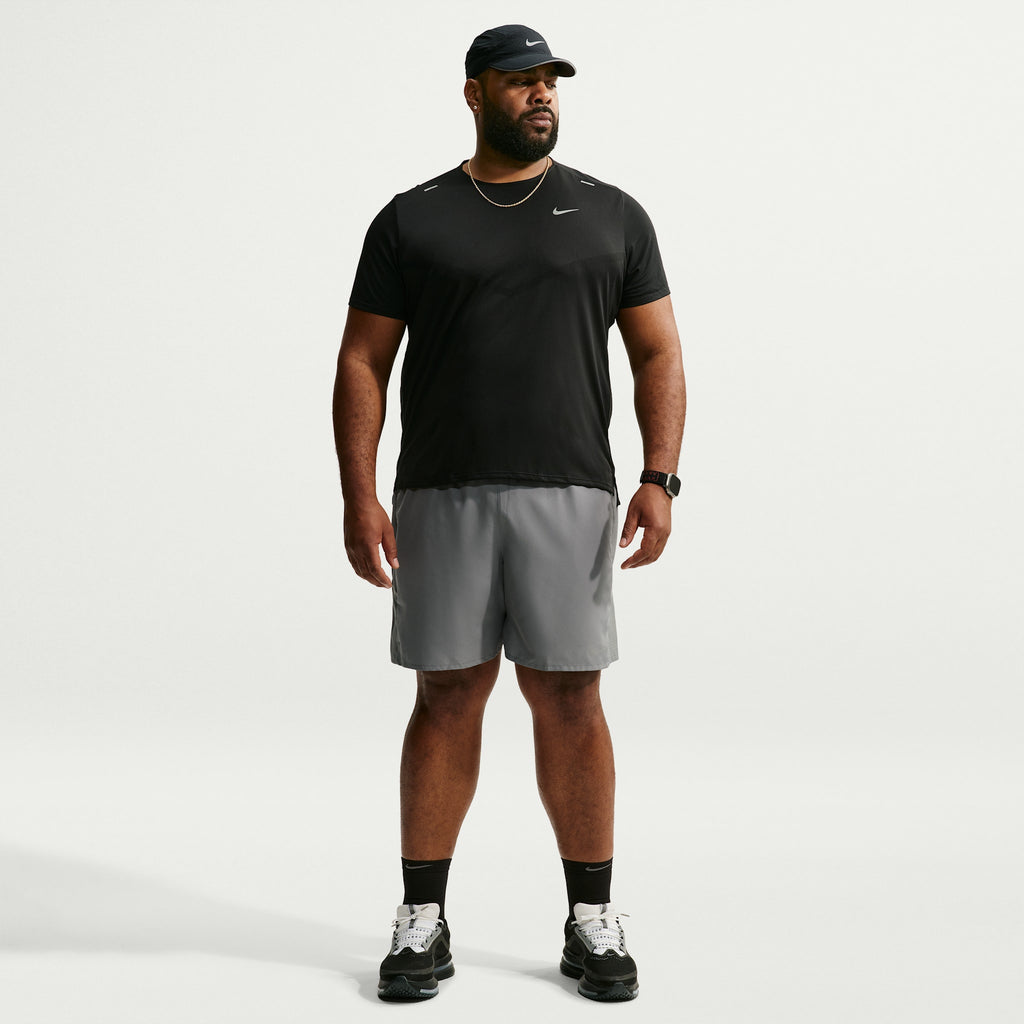 Men's Miler 7" Brief-Lined Shorts SMOKE GREY/SMOKE GREY/REFLECTIVE SILVER heel