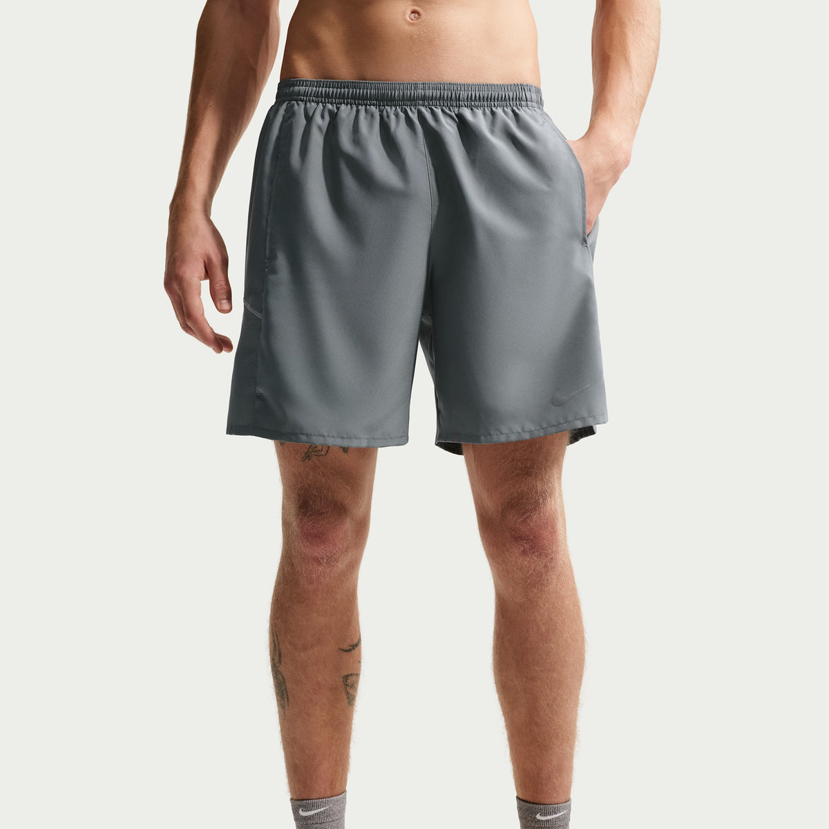 Men's Miler 7" Brief-Lined Shorts SMOKE GREY/SMOKE GREY/REFLECTIVE SILVER outsole