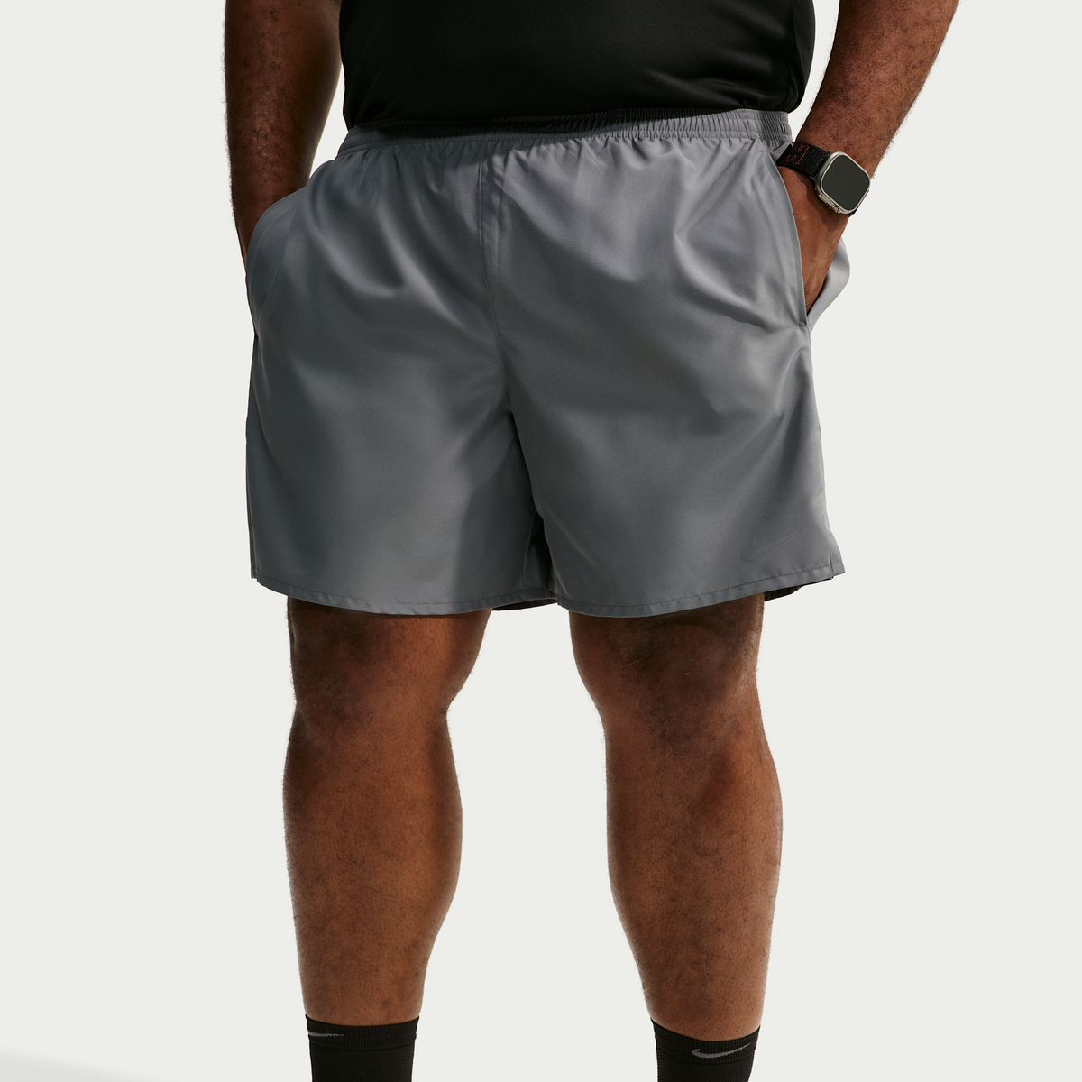 Men's Miler 7" Brief-Lined Shorts SMOKE GREY/SMOKE GREY/REFLECTIVE SILVER detail