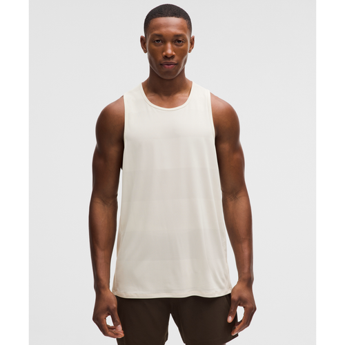 Fast and Free Tank *Perforated Stripe Light Ivory lateral
