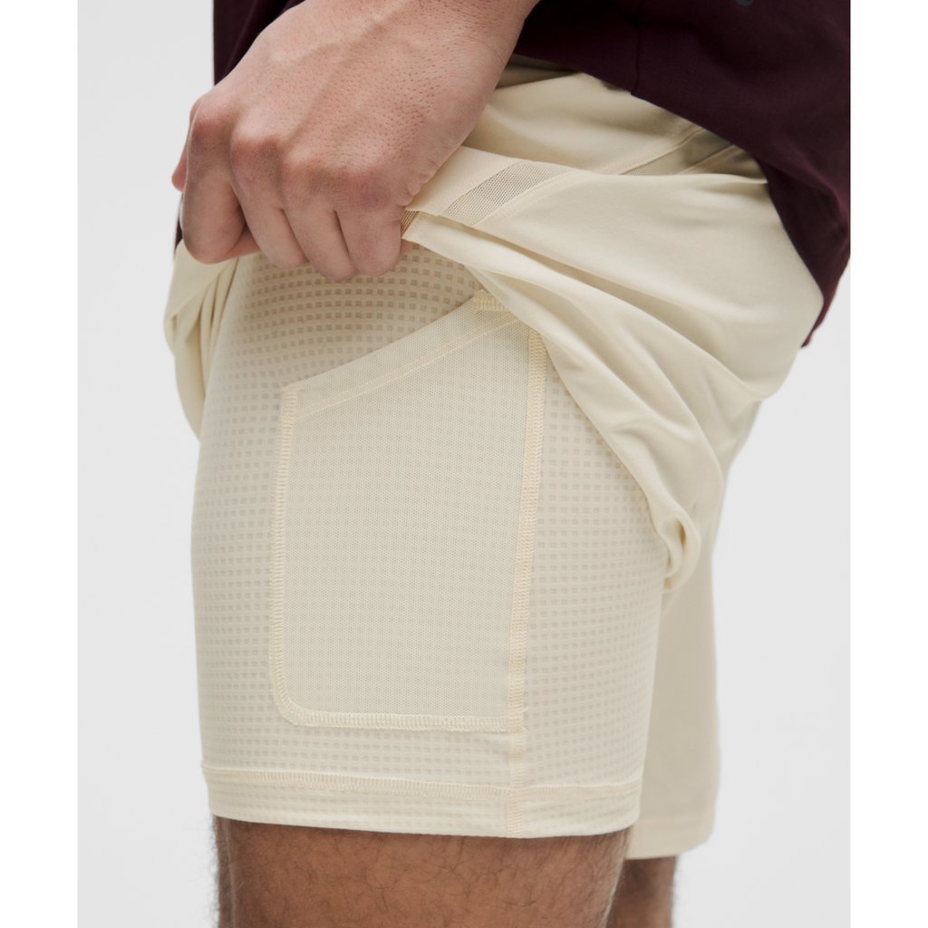Pace Breaker Short 5" *Lined Light Ivory detail