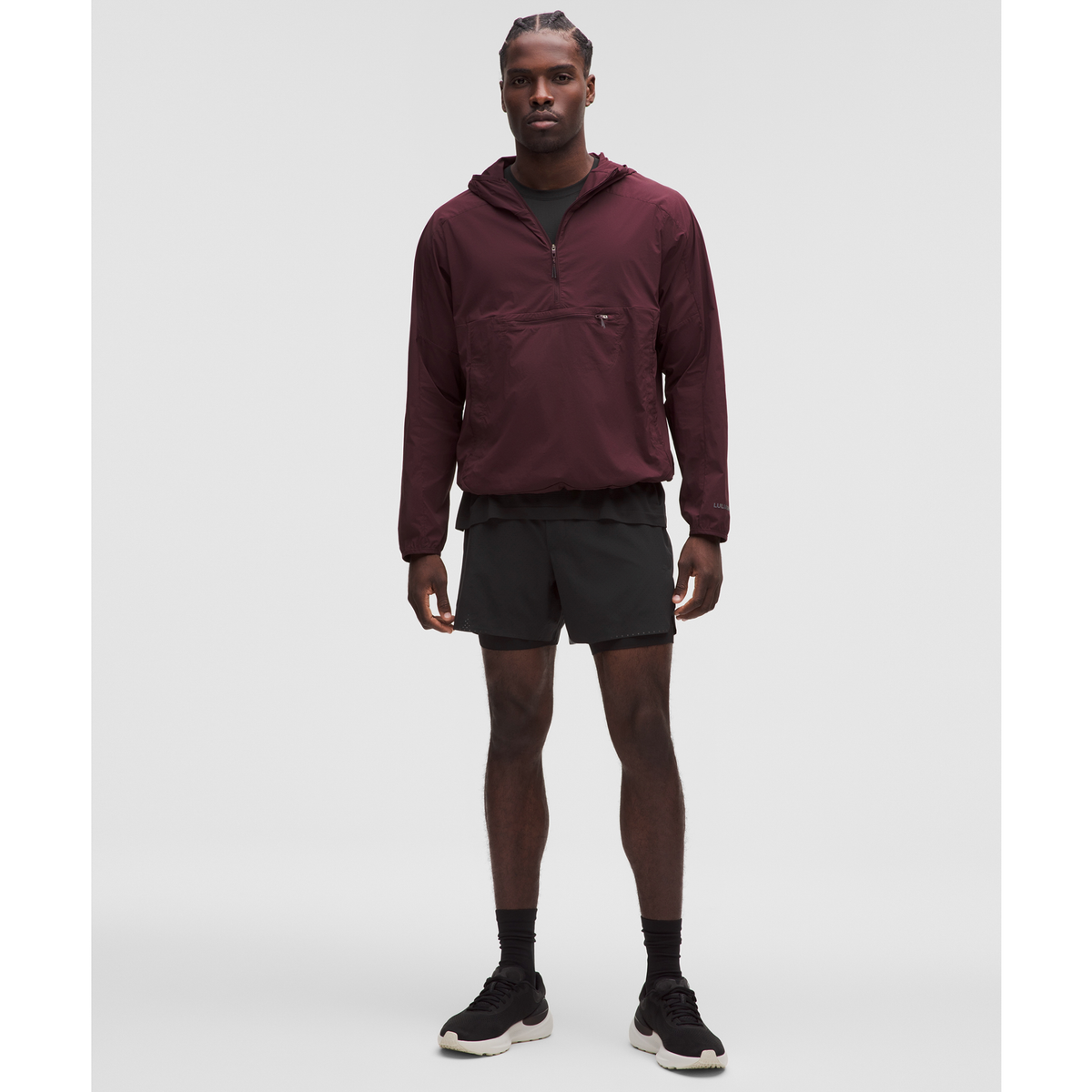 Men's Fast and Free 5" Lined Short Black pair angle