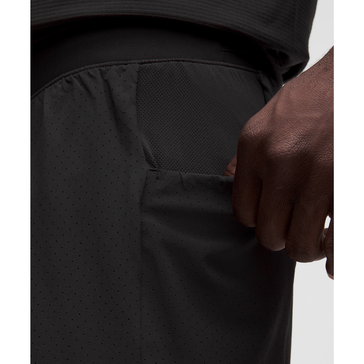 Men's Fast and Free 5" Lined Short Black heel