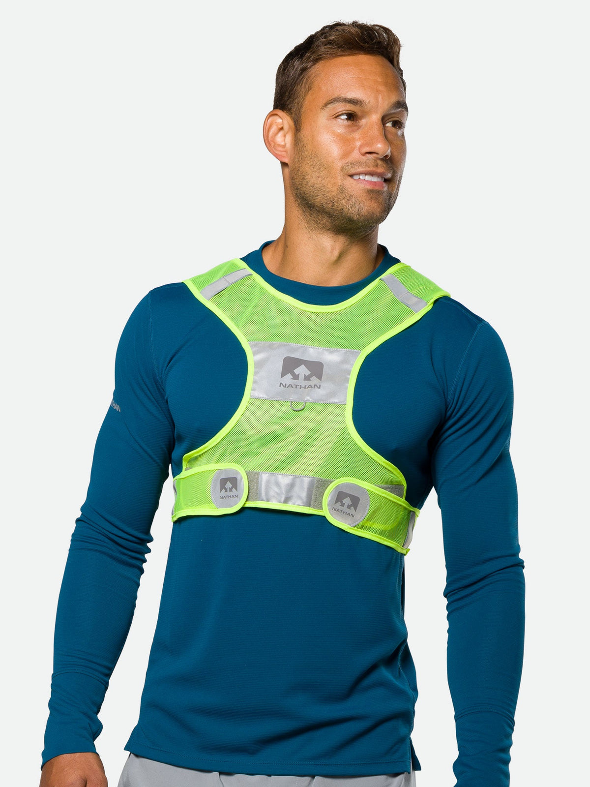 Nathan Streak Vest Green pair angle