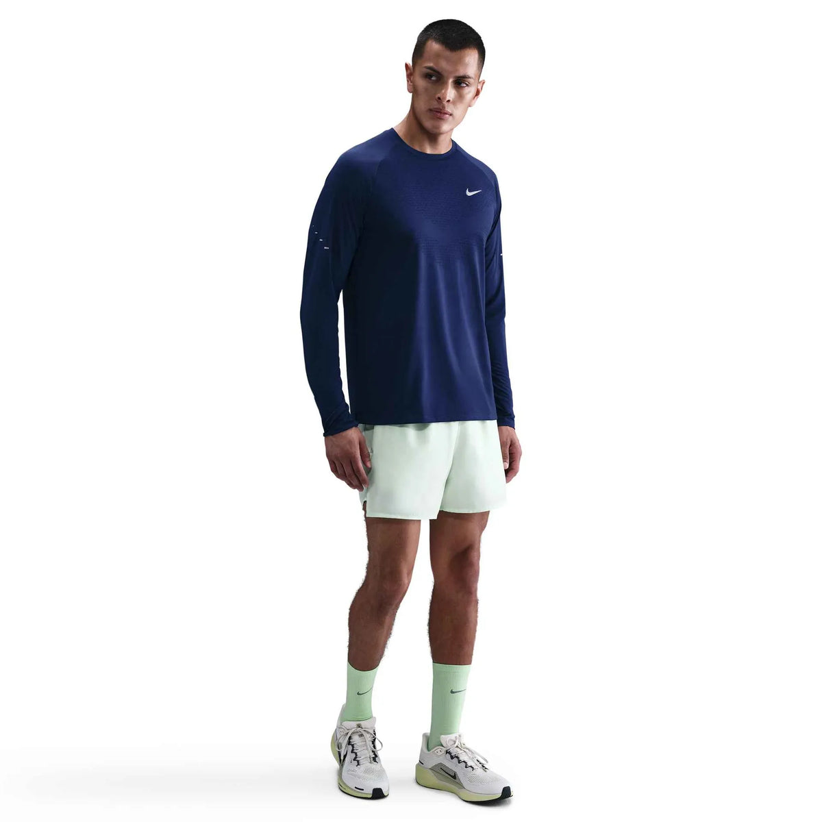 Nike Men's Stride Dri-FIT ADV Long-Sleeve 492 Blue Void/reflective Silv