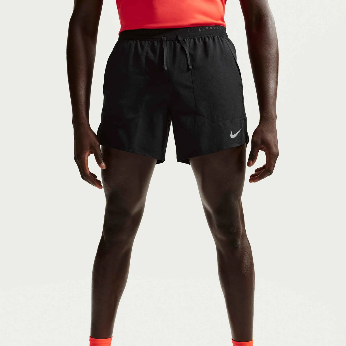 Nike Men's Dri-FIT 5" Brief-Lined Running Shorts Black/Reflective Silver