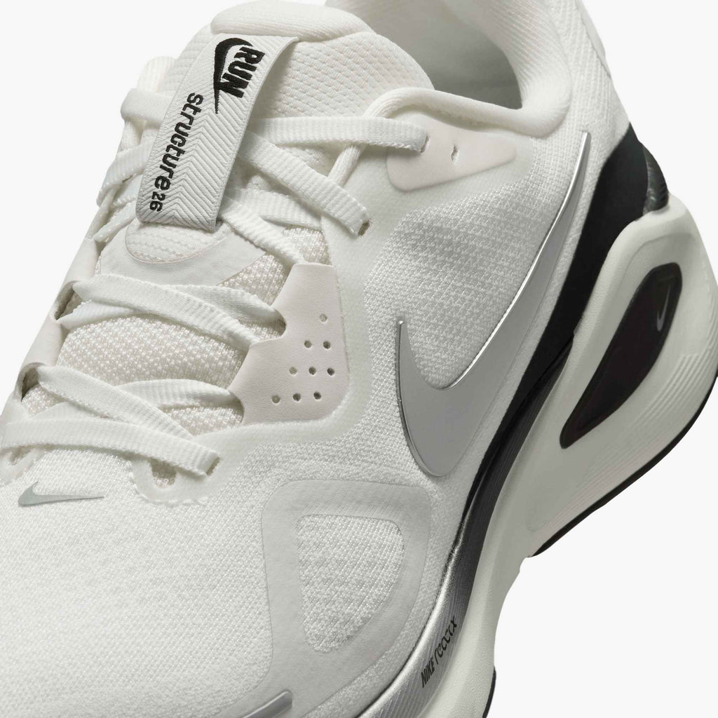 Nike Women's Structure 26 101 SummitWhite/MetallicSilverAnthracite