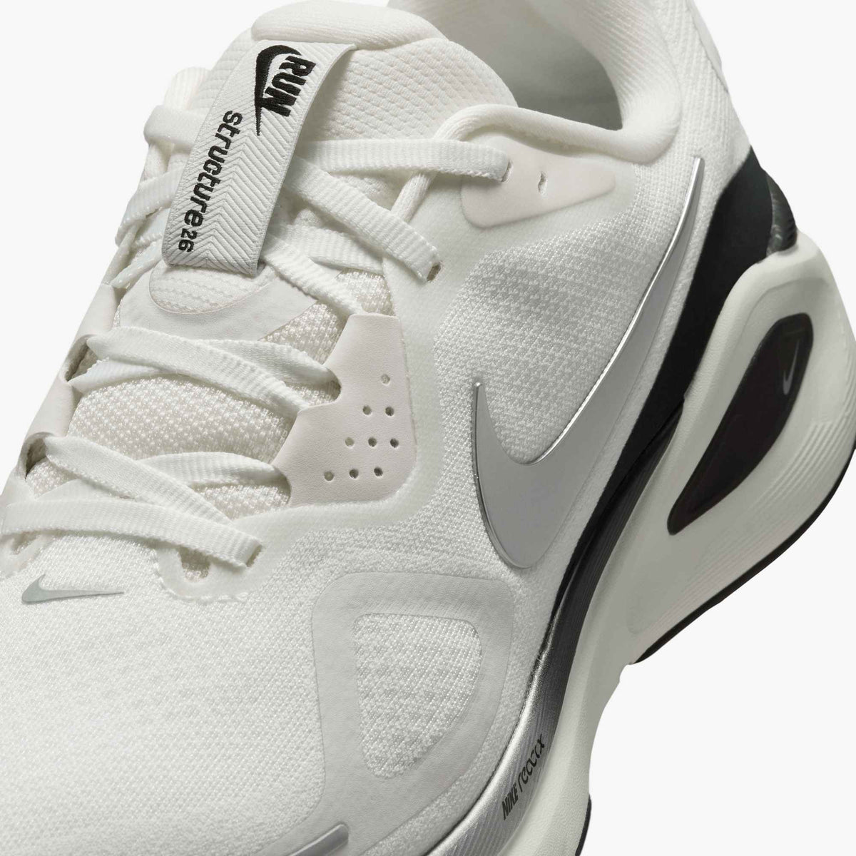 Nike Women's Structure 26 101 SummitWhite/MetallicSilverAnthracite