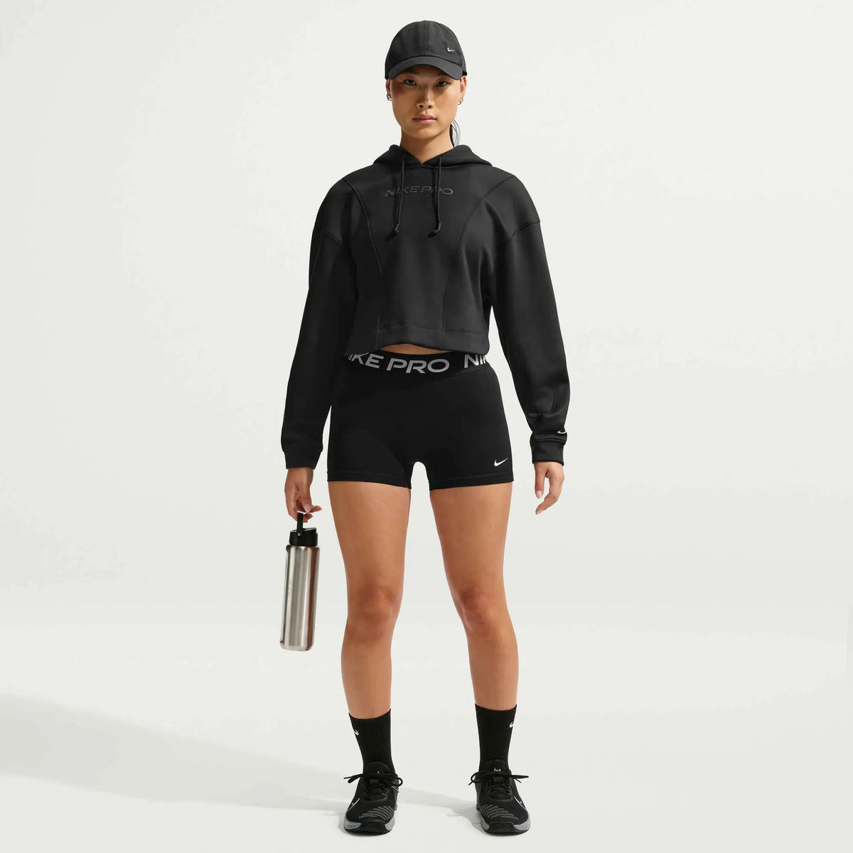 Nike Women's Mid-Rise 3" Biker Shorts Black/White