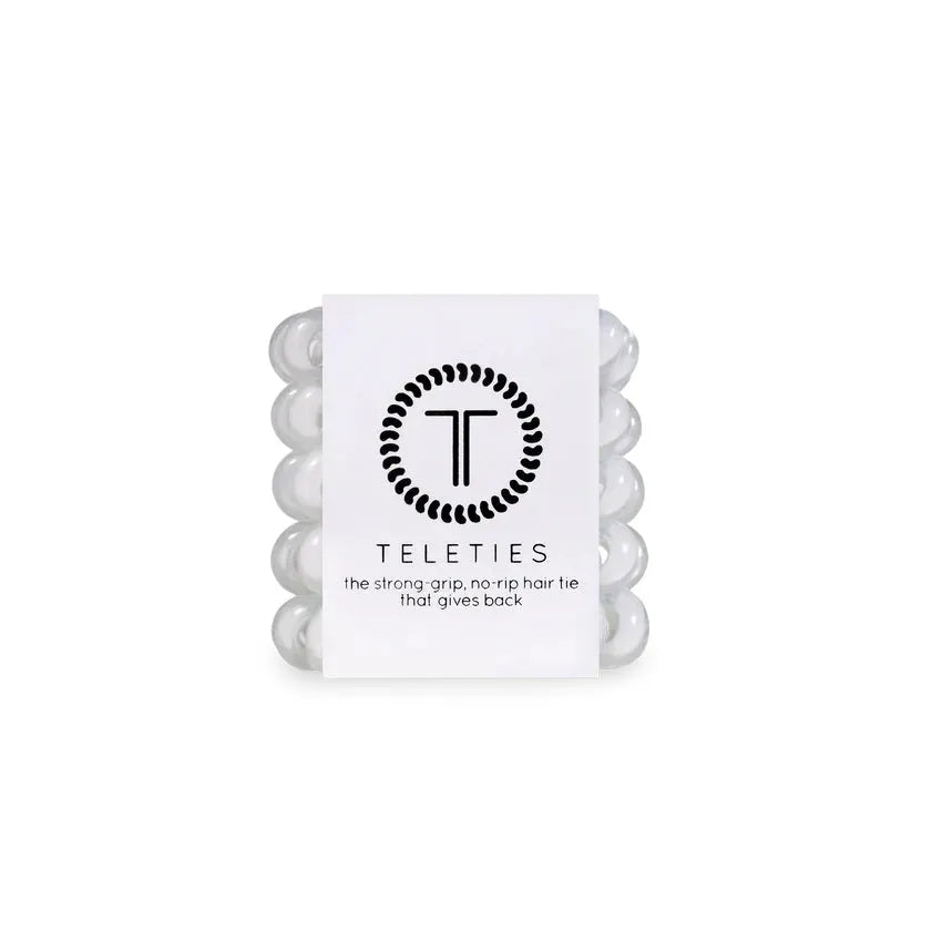 TELETIES Teleties Hair Ties Tiny Coconut White
