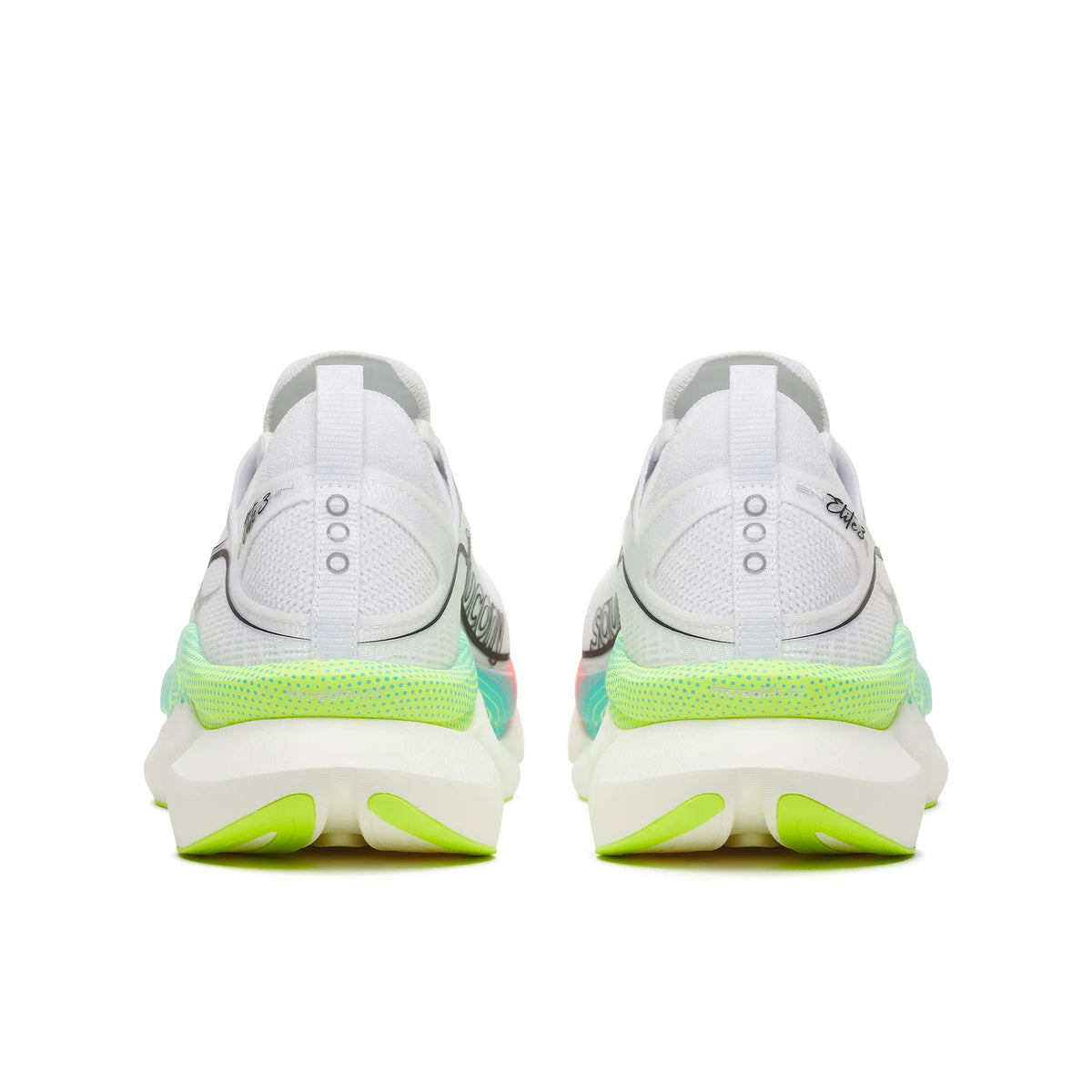 Saucony Unisex Endorphin Elite 3 1021 White/Multi heel