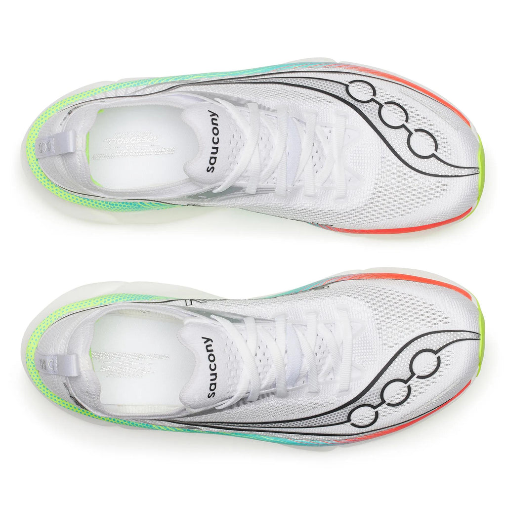 Saucony Unisex Endorphin Elite 3 1021 White/Multi top