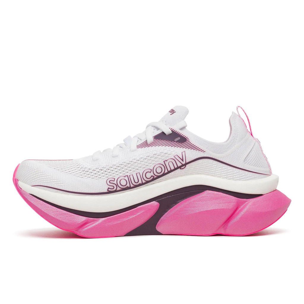 Saucony Unisex Endorphin Elite 3 1024 White/Eggpla medial