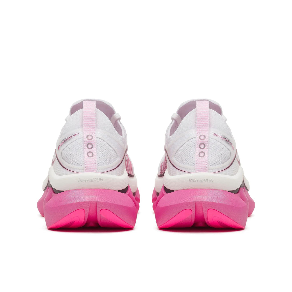 Saucony Unisex Endorphin Elite 3 1024 White/Eggpla heel
