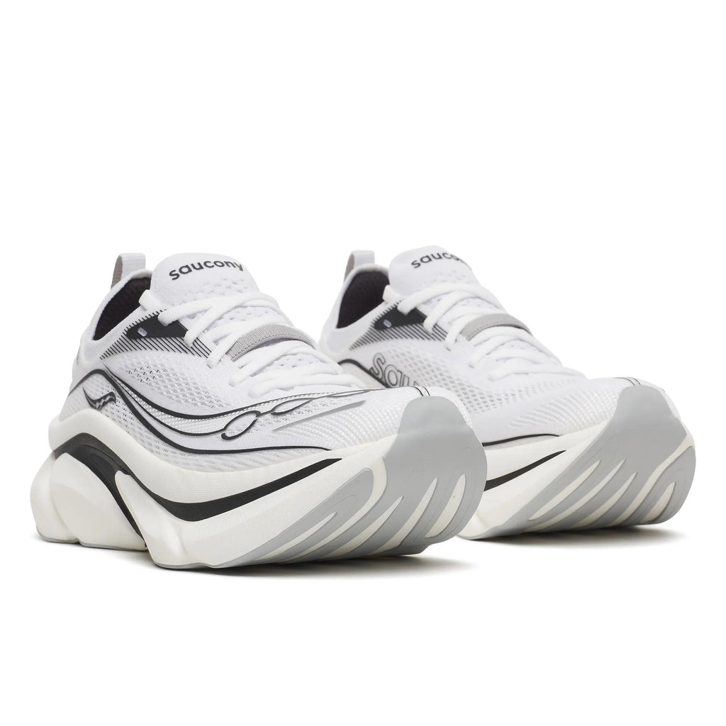 Saucony Unisex Endorphin Elite 3 1025 White/Black pair angle