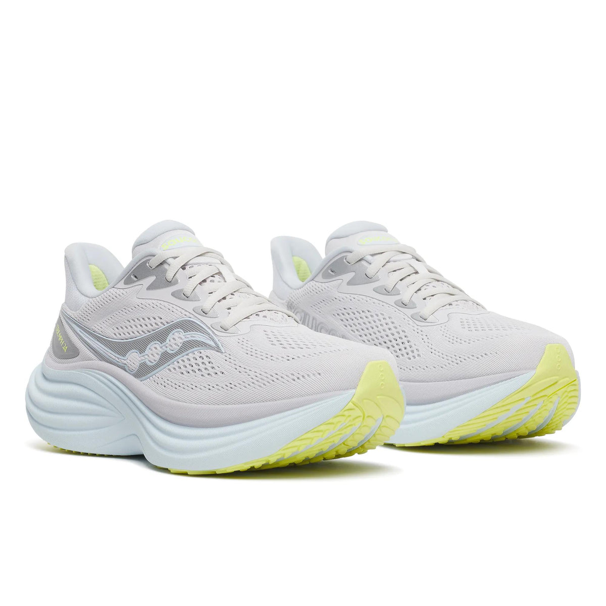 Saucony Women's Triumph 24 1002 Fog/IceMelt pair angle