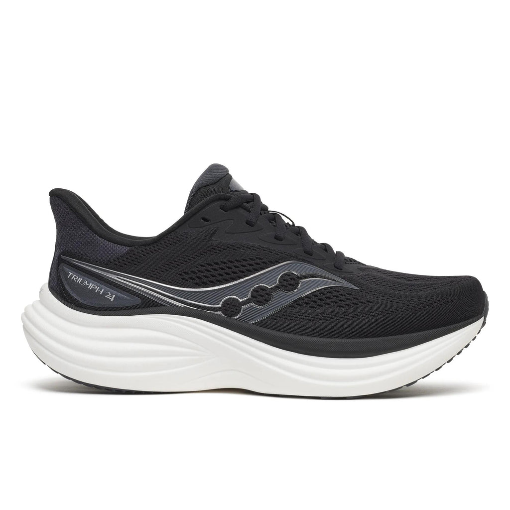 Saucony Men's Triumph 24 1009 Black/Silver lateral