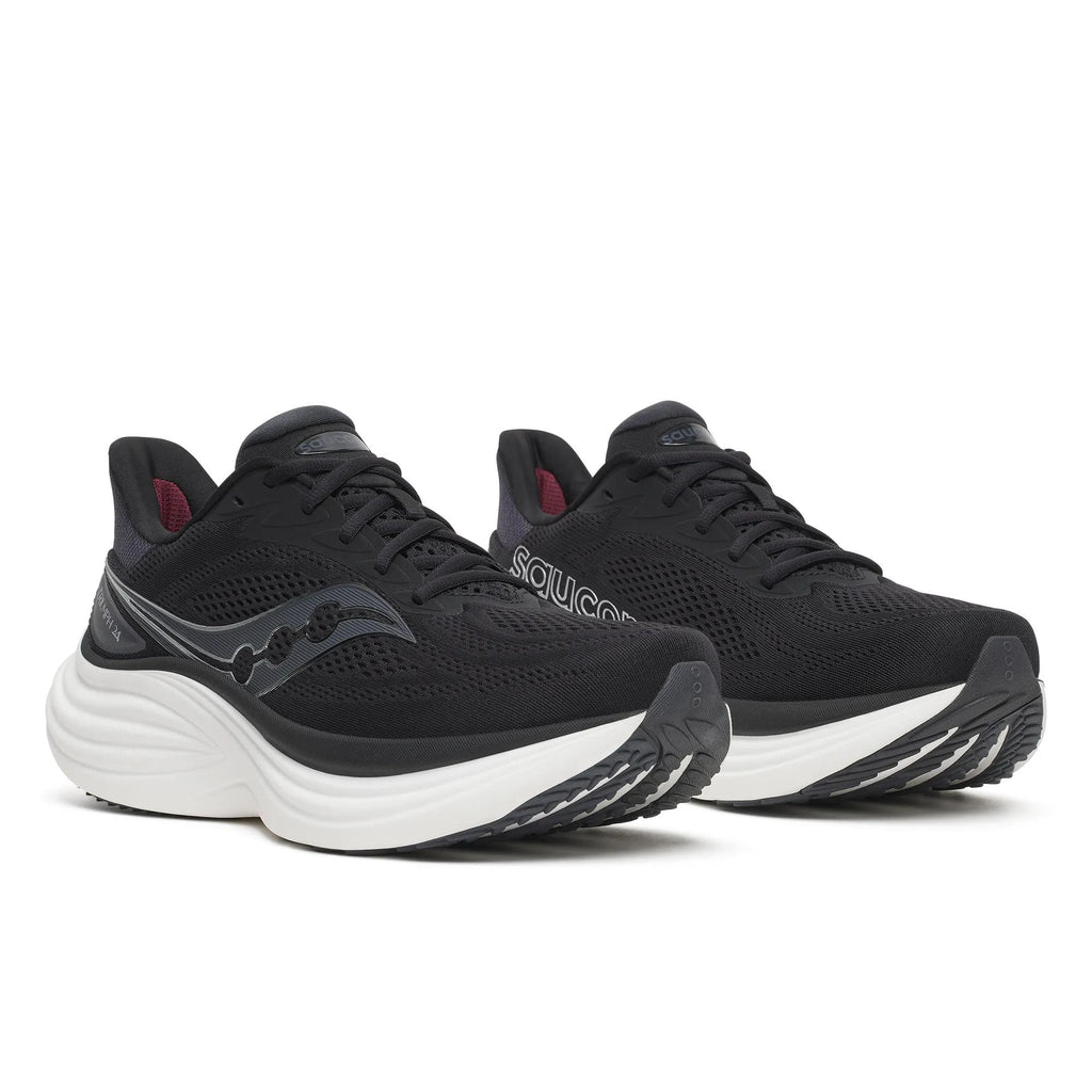 Saucony Men's Triumph 24 1009 Black/Silver pair angle