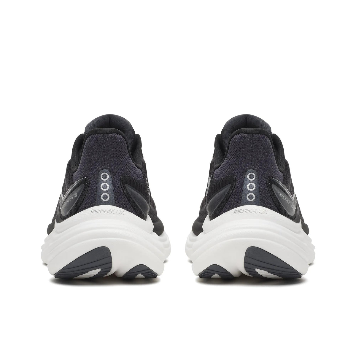 Saucony Men's Triumph 24 1009 Black/Silver heel