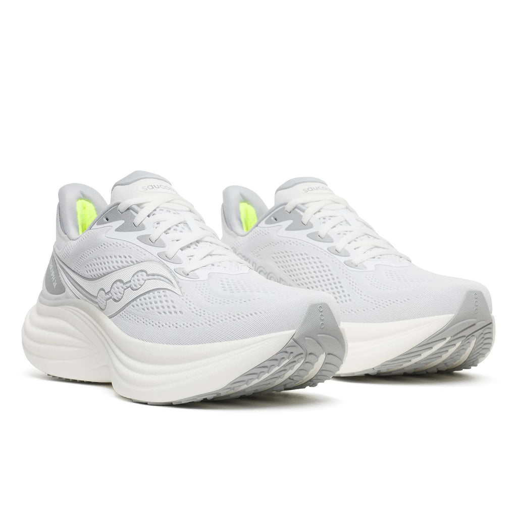 Saucony Men's Triumph 24 1016 White/Silver pair angle