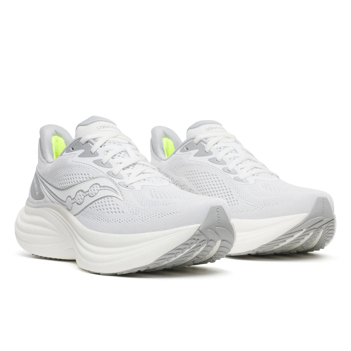 Saucony Men's Triumph 24 1016 White/Silver pair angle