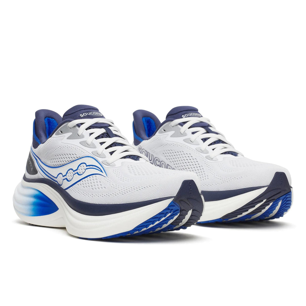 Saucony Men's Triumph 24 1018 White/Naval pair angle