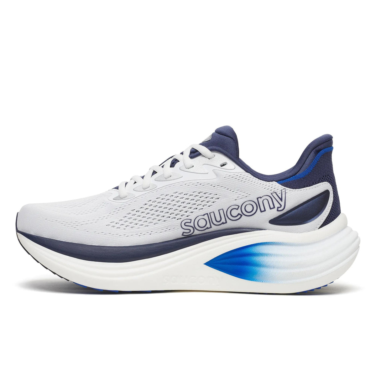 Saucony Men's Triumph 24 1018 White/Naval medial