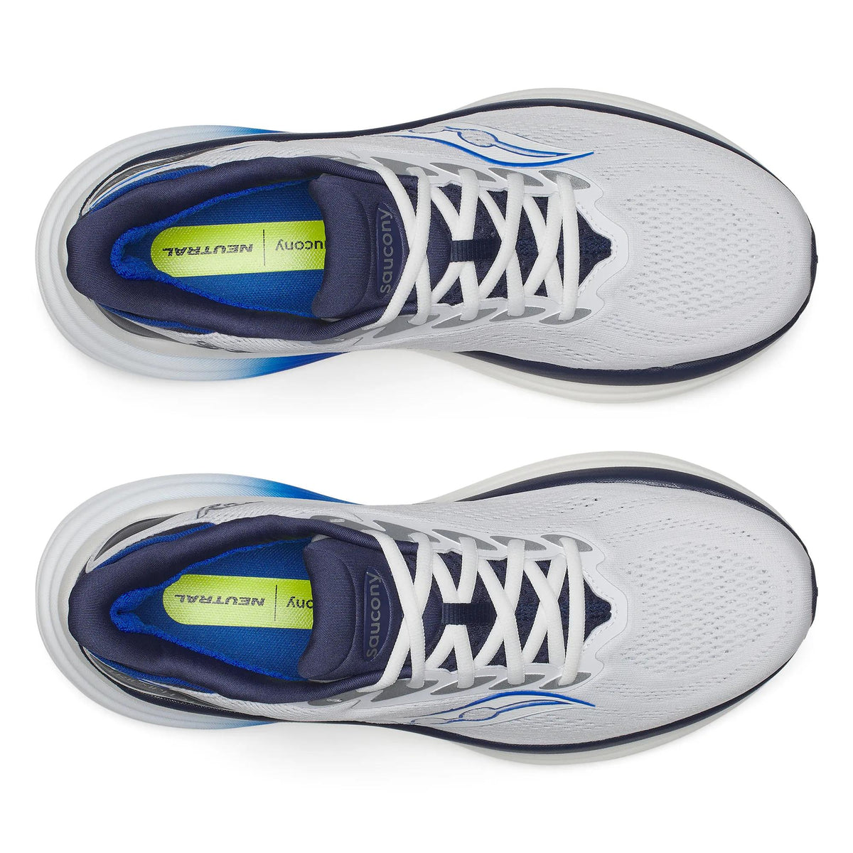 Saucony Men's Triumph 24 1018 White/Naval top