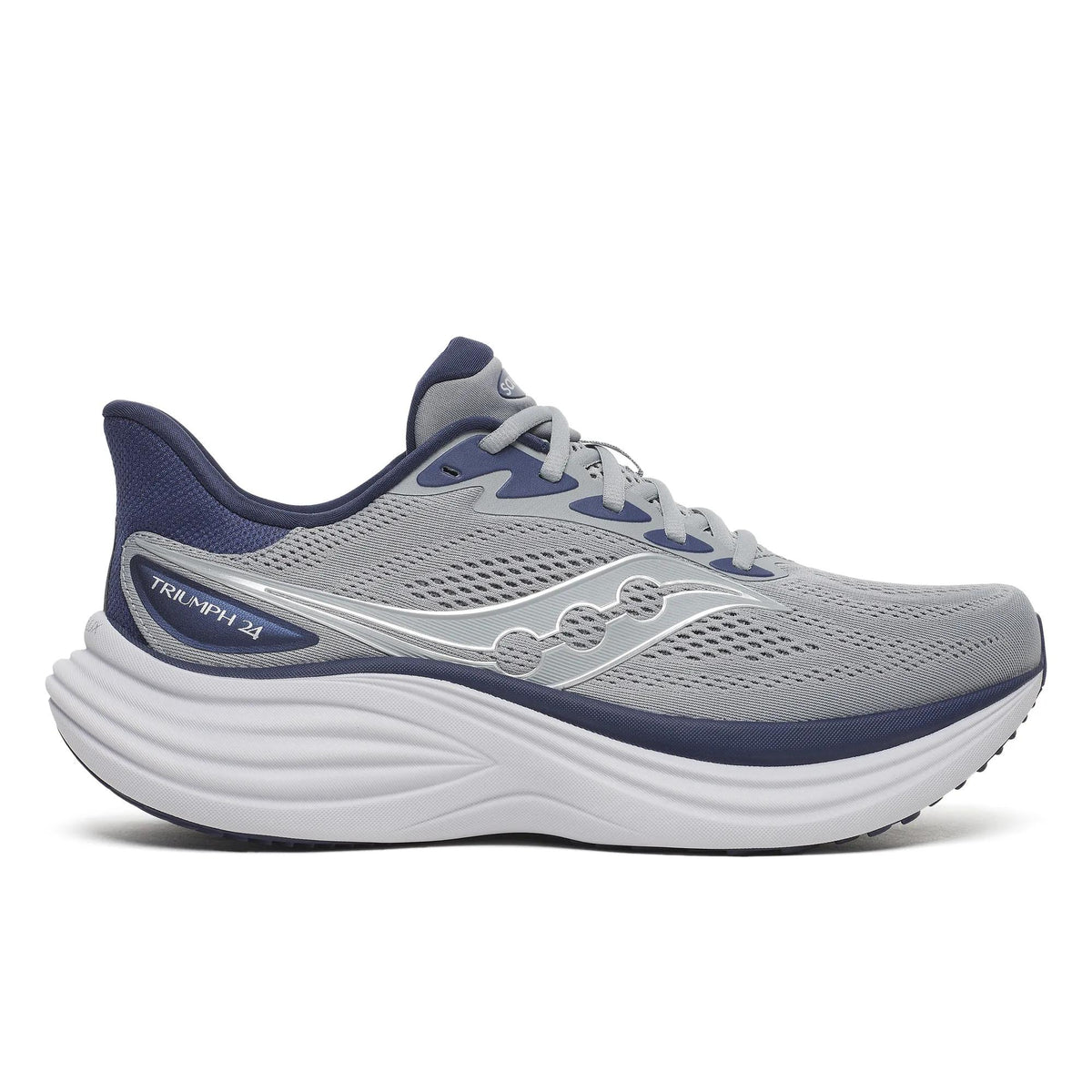 Saucony Men's Triumph 24 1022 Fossil/Naval lateral
