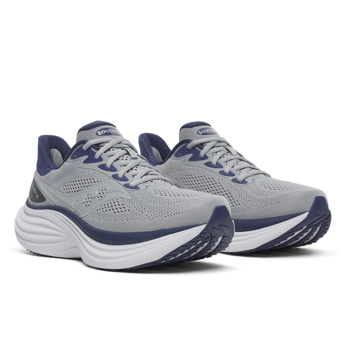 Saucony Men's Triumph 24 1022 Fossil/Naval pair angle