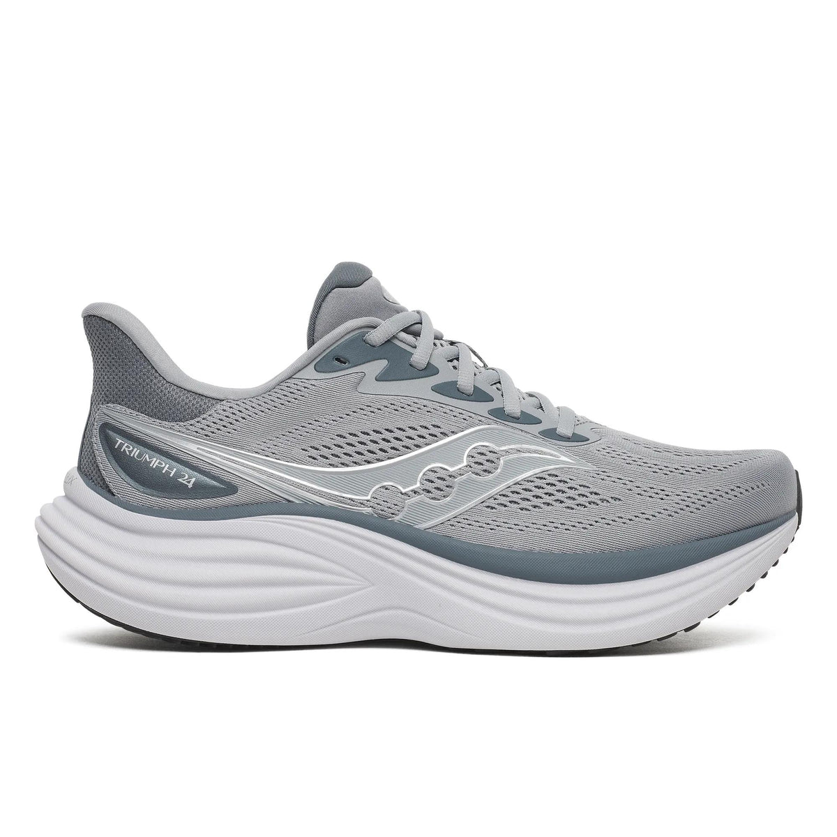Saucony Men's Triumph 24 1028 Fossil/Gunme lateral