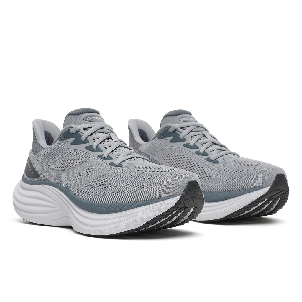 Saucony Men's Triumph 24 1028 Fossil/Gunme pair angle