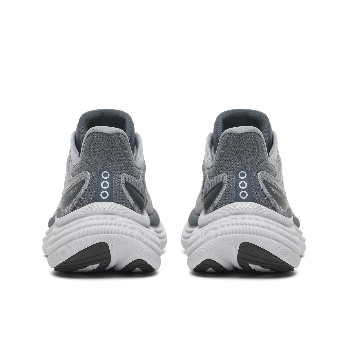 Saucony Men's Triumph 24 1028 Fossil/Gunme heel