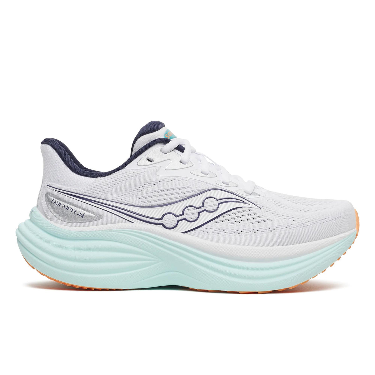 Saucony Women's Triumph 24 1005 White/Spa lateral