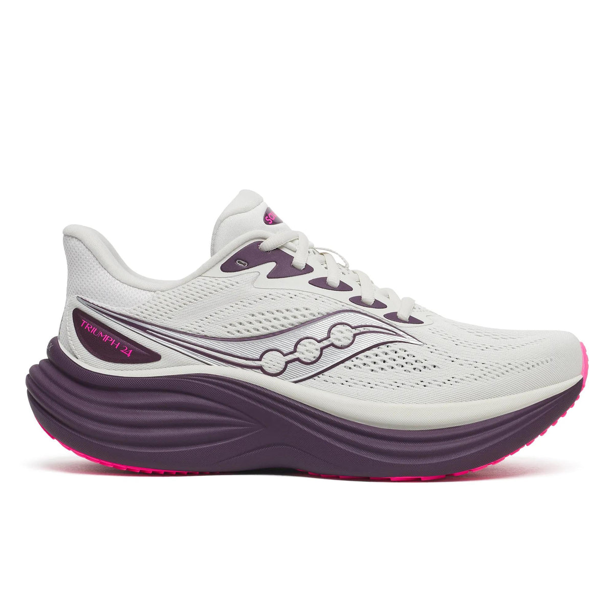 Saucony Women's Triumph 24 1014 Quartz/Eggpl lateral