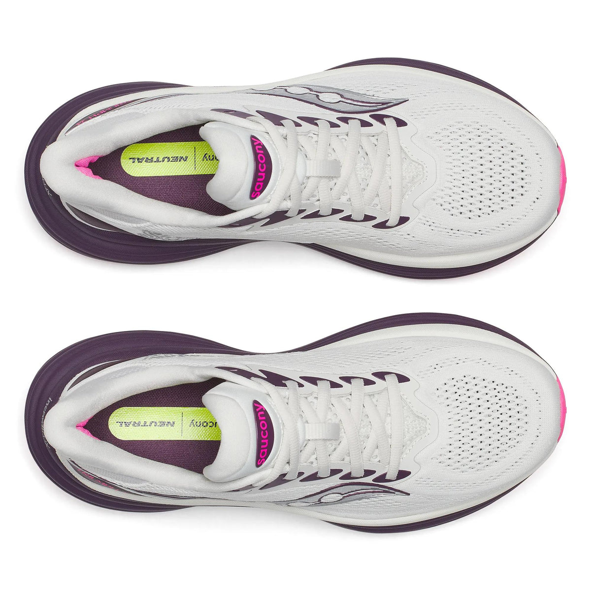Saucony Women's Triumph 24 1014 Quartz/Eggpl top