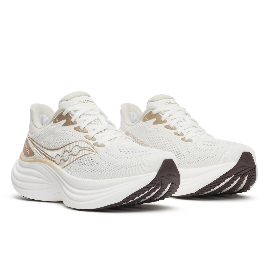 Saucony Women's Triumph 24 1019 Ivory/Eggshe pair angle