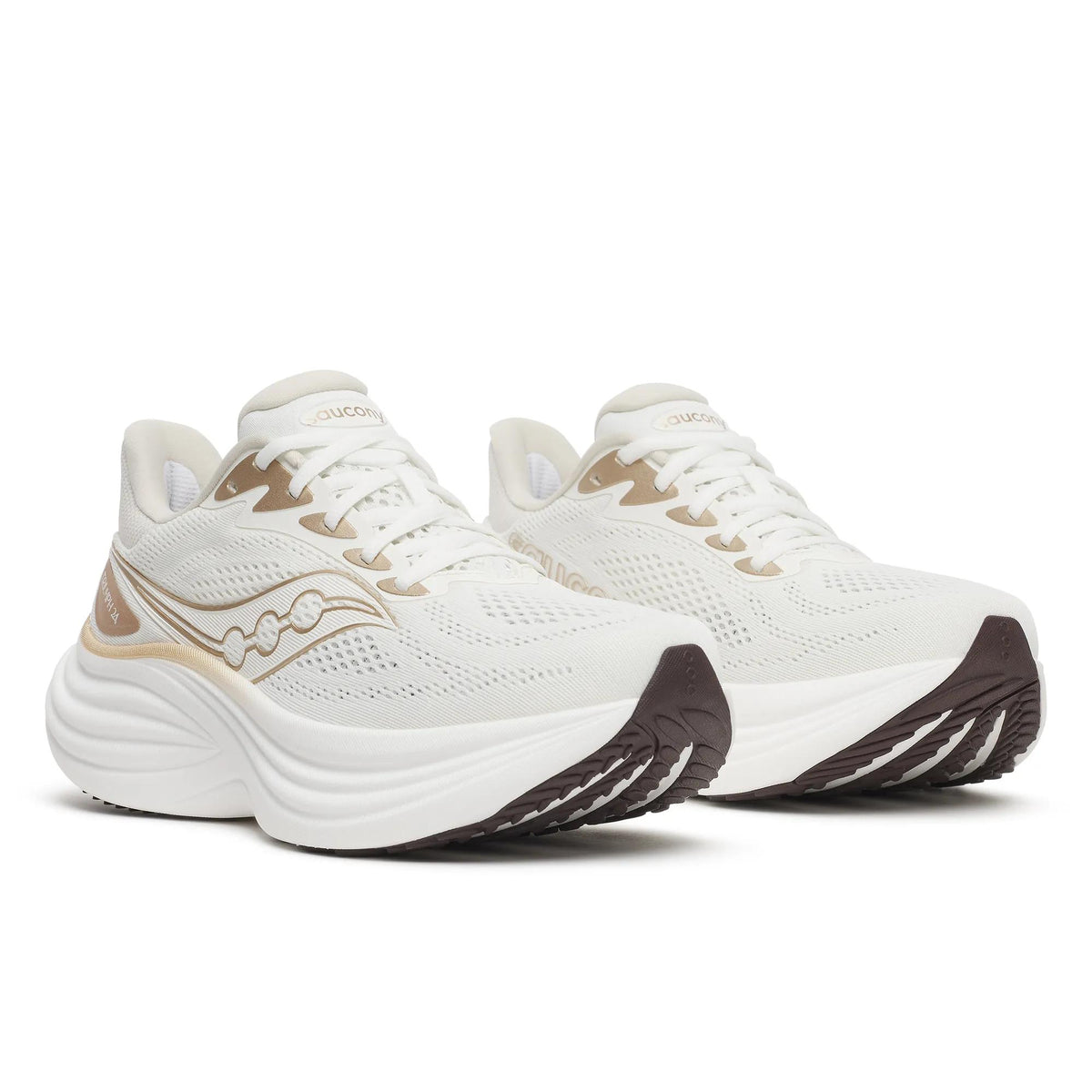 Saucony Women's Triumph 24 1019 Ivory/Eggshe pair angle