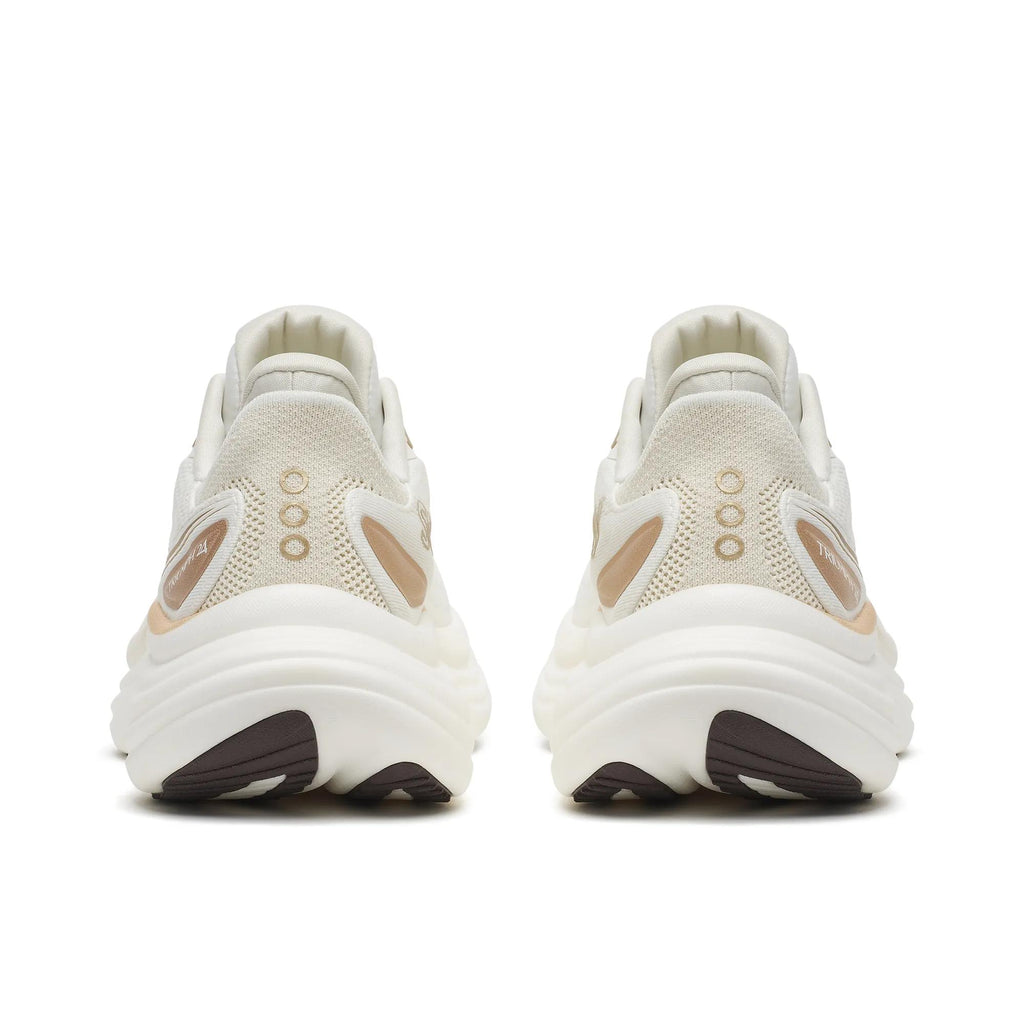 Saucony Women's Triumph 24 1019 Ivory/Eggshe heel