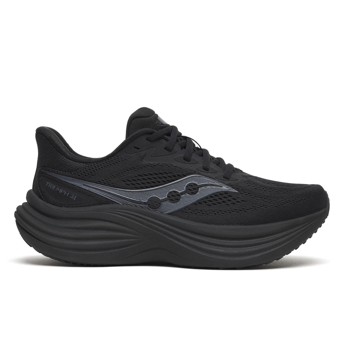 Saucony Women's Triumph 24 1024 TripleBlack lateral