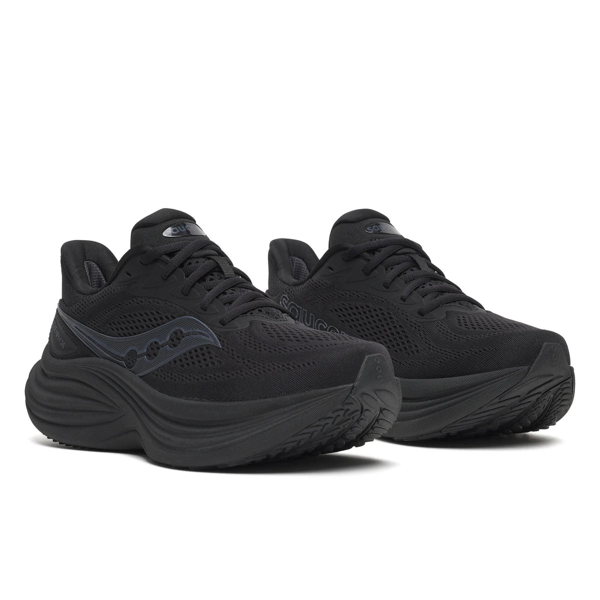 Saucony Women's Triumph 24 1024 TripleBlack pair angle