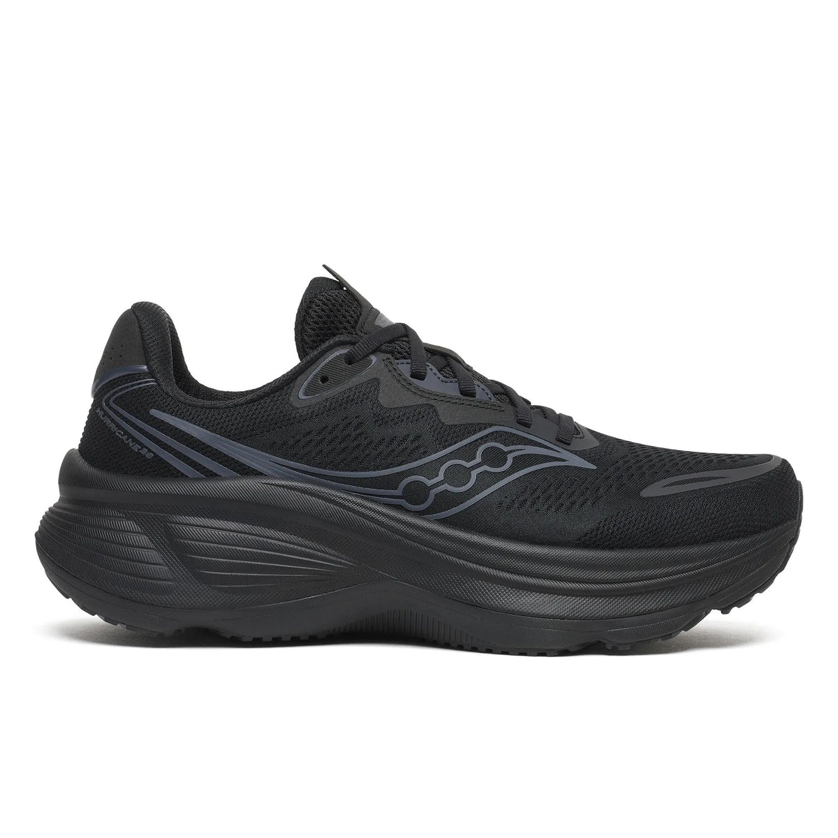 Saucony Men's Hurricane 26 1004 TripleBlack lateral