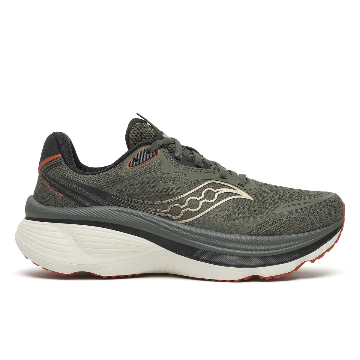 Saucony Men's Hurricane 26 1022 Fatigue/Blac lateral