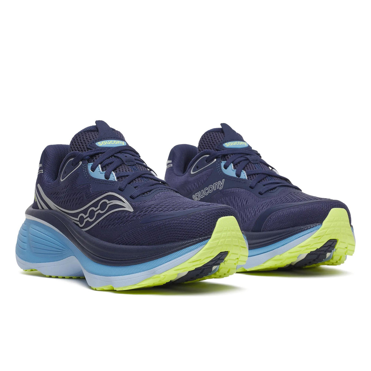Saucony Women's Hurricane 26 1003 Naval/Skywar pair angle