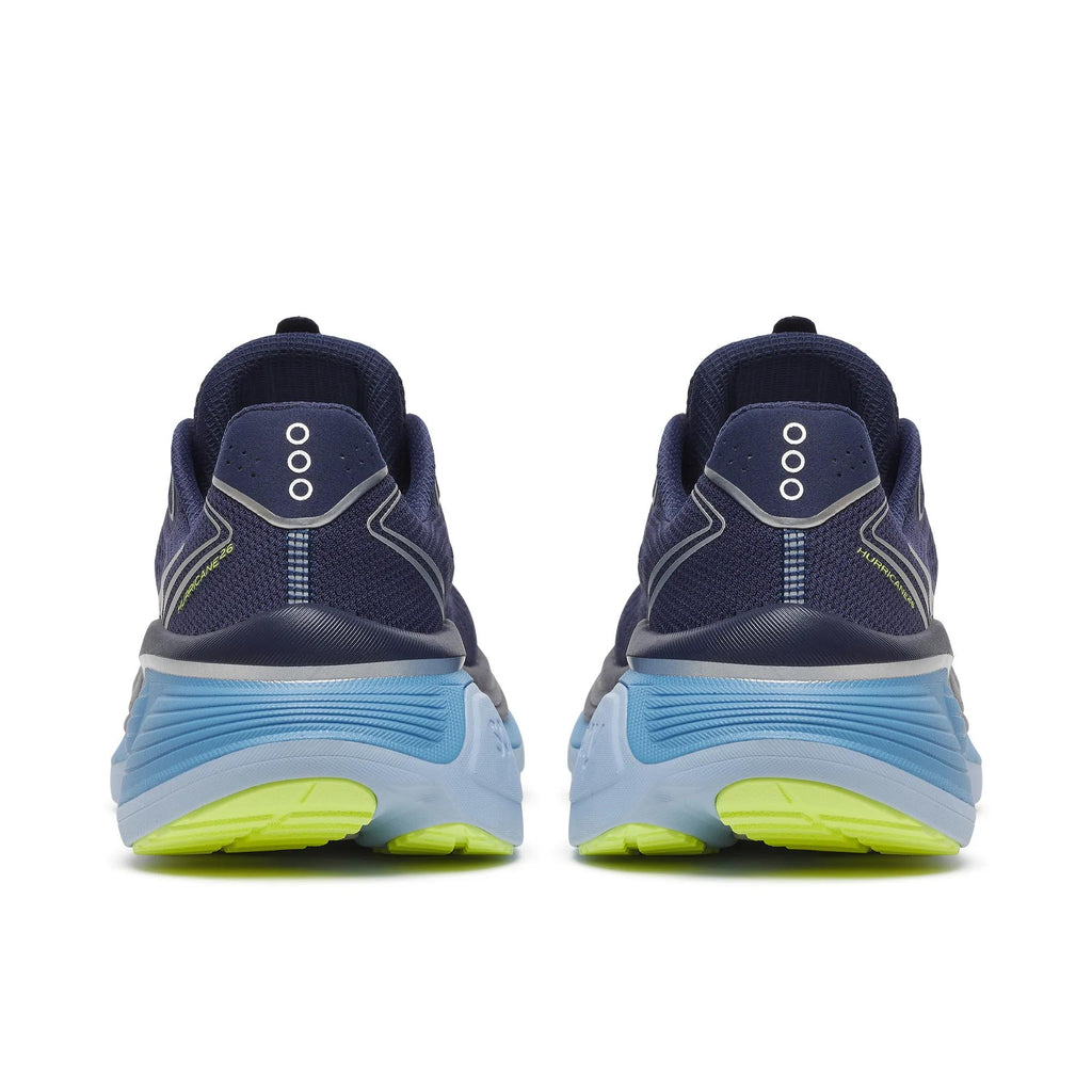 Saucony Women's Hurricane 26 1003 Naval/Skywar heel