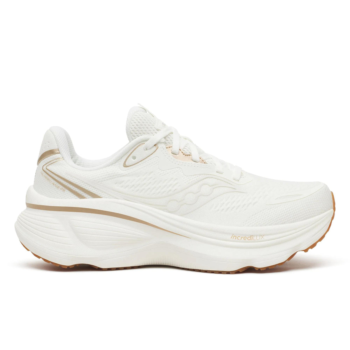 Saucony Women's Hurricane 26 1007 Ivory/Gum lateral