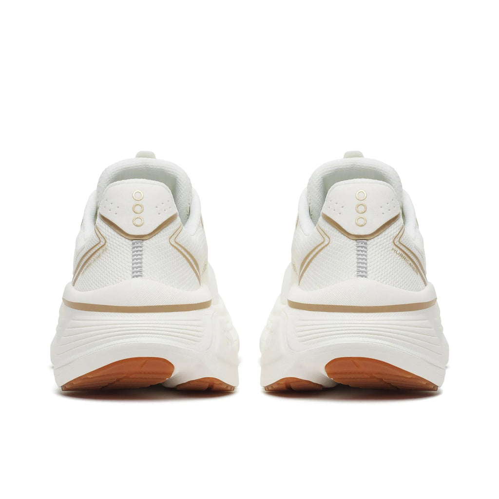 Saucony Women's Hurricane 26 1007 Ivory/Gum heel