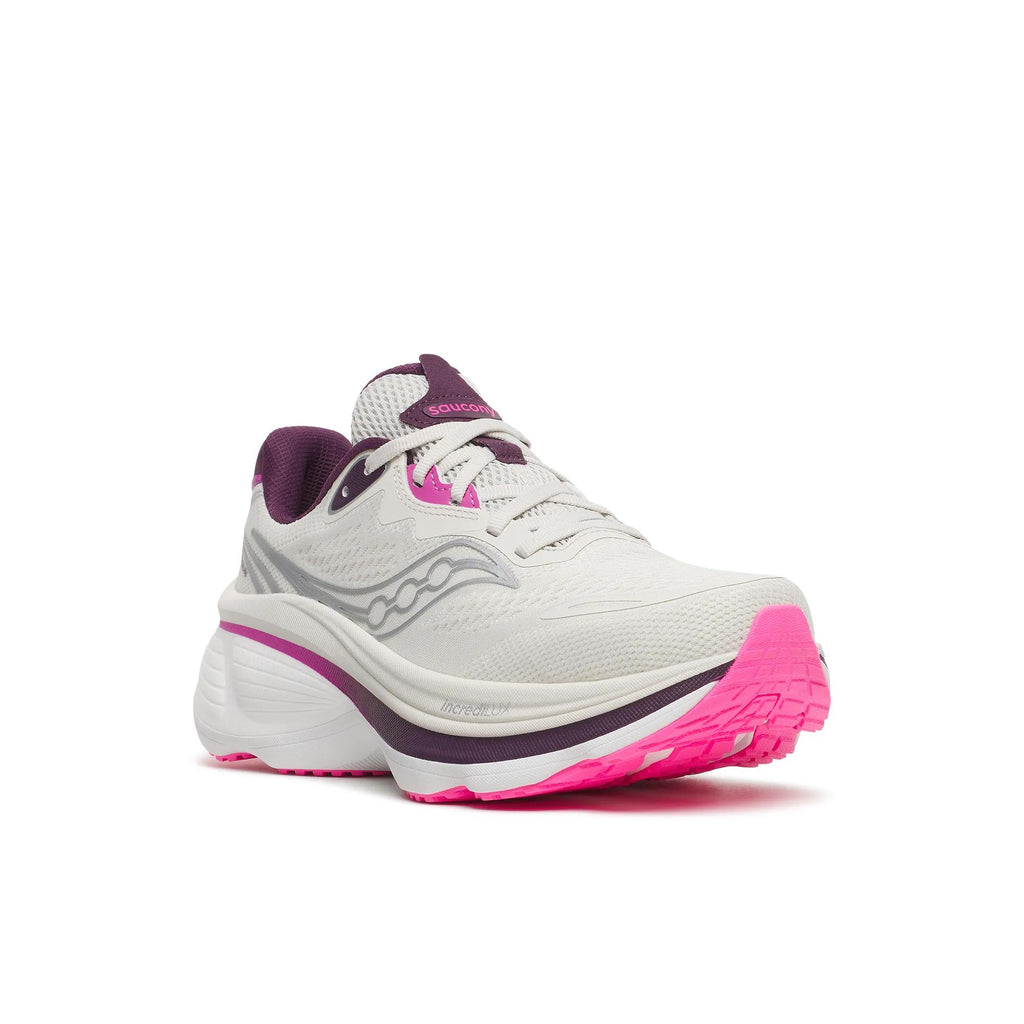 Saucony Women's Hurricane 26 1008 Quartz/Eggpl pair angle