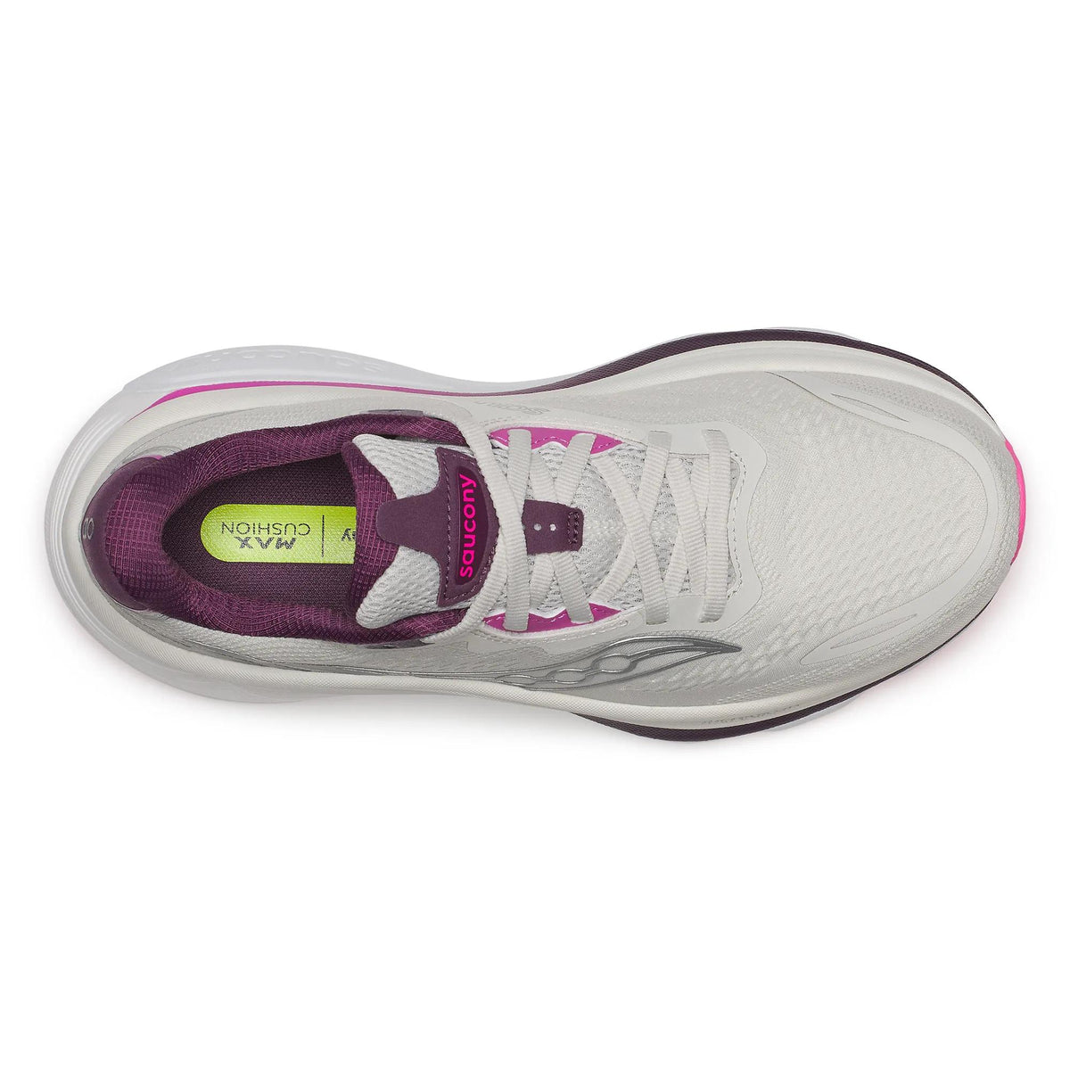 Saucony Women's Hurricane 26 1008 Quartz/Eggpl top